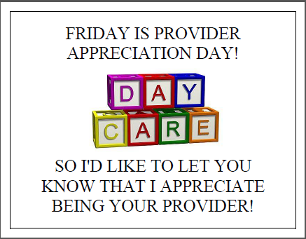 provider appreciation day