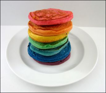rainbow pancakes