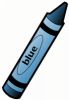 blue crayon clipart