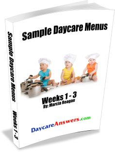 sample daycare menus