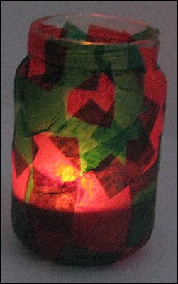 stained glass candle